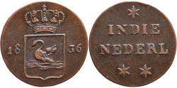 World Coins - Zwaantjesduit 1836 Nederlands Indië Pr- – WERKPROEF