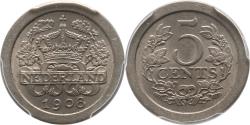 World Coins - 5 cent 1908 Wilhelmina PCGS MS 64
