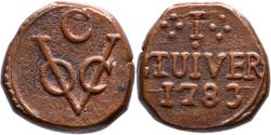 World Coins - Stuiver Ceylon VOC 1783