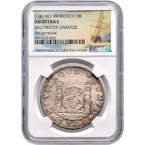 8 reales Mexico 'pillar dollar' 1741 – Reijgersdaal NGC Shipwreck