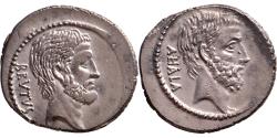Ancient Coins - AR Denarius Q. Servilius Caepio (M. Junius) Brutus 54 BC