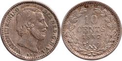 World Coins - 10 cent 1887 Willem III Pr