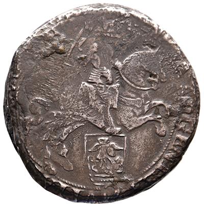 Clump of 4 Dutch 17th century silver riders or ducatons