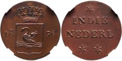 World Coins - Zwaantjesduit 1836 Nederlands Indië NGC MS 62 BN – WERKPROEF