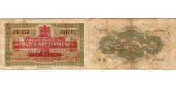 World Coins - 10 cents 1919 Straits Settlements PMG 20