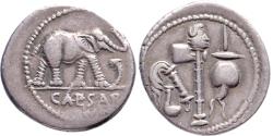 Ancient Coins - AR Denarius Julius Caesar (48-44 BC)
