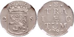World Coins - Dubbele wapenstuiver Utrecht 1785 NGC MS 63