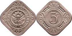 World Coins - 5 cent 1939 Wilhelmina FDC-