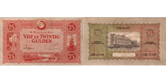 World Coins - 25 gulden 1921 Willem van Oranje PMG 30
