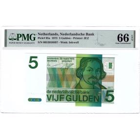 World Coins - 5 gulden 1973 PMG 66 EPQ