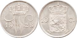 World Coins - 10 cent 1828U Willem I FDC-
