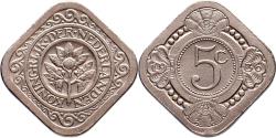 World Coins - 5 cent 1936 Wilhelmina Pr-