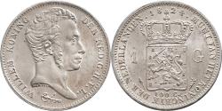 World Coins - 1 gulden 1824Ub Willem I Pr+
