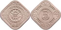 World Coins - 5 cent 1936 Wilhelmina FDC