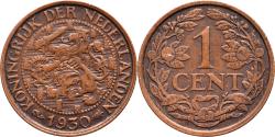 World Coins - 1 cent 1930 Wilhelmina Pr