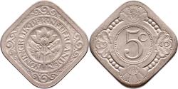World Coins - 5 cent 1940 Wilhelmina Pr+