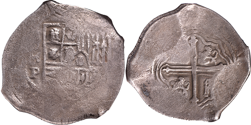 8 reales Mexico (1634-1665) – Vergulde Draeck NGC Shipwreck graded