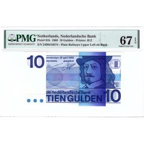World Coins - 10 gulden 1968 PMG 67 EPQ