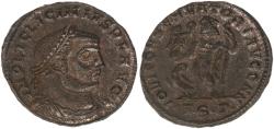 Ancient Coins - Licinius I (308-324). Æ Follis (23mm, 3.2g, 12h). Thessalonica,