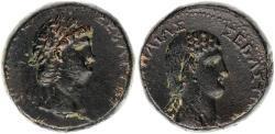 Ancient Coins - GALATIA. Koinon. Nero with Poppaea (54-68). Ae.
