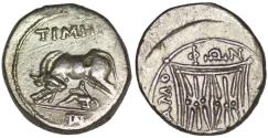 Ancient Coins - Illyria. Apollonia. (250-200 BC) Timen and Damophontos, magistrates. AR Drachm