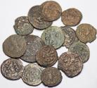 Ancient Coins - Lot of 15 AE Sasanian Pashiz