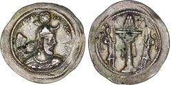 Ancient Coins - Sasanian Empire. Yazdgird I (Yazdgard) (399-420). AR Drachm