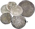 Ancient Coins - Lot of 6 silver Islamic coins, Safavid and Shaybanid