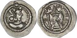Ancient Coins - Hephtalite. Anonymous (ca. 486-490). AR Drachm
