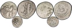 Ancient Coins - Lot of 3 silver coins. Western Turk