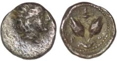 Ancient Coins - Caria. Rhodos (circa 275-250 BC). AR Diobol