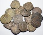 Ancient Coins - Lot of 15 AE Abbasid Fals