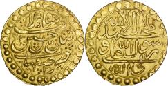 World Coins - SAFAVID: Sultan Husayn (AD 1694-1722/AH 1105-1135) AV ashrafi, AH 1130, Isfahan. Extremely Fine
