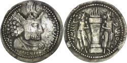 Ancient Coins - Sasanian Empire. Shapur I (240-270). AR Drachm. Mint I (Ctesiphon)