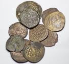 Ancient Coins - Lot of 10 AE Ilkhan Fals