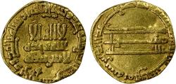 World Coins - ABBASID: al-Ma'mun, 810-833, AV dinar, No mint, AH198. RARE
