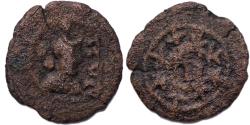 Ancient Coins - SASANIAN EMPIRE, Yazdgard I, AD 399-420. AE Pashiz, ShPWR (Eranshahr Shapur) mint