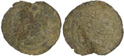 Ancient Coins - Sasanian Empire. Shahpur II ( AD 309-379). Lead Pashiz