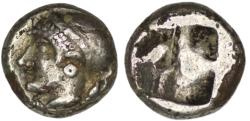 Ancient Coins - Ionia. Phokaia. (Circa 521-478 BC). AR Hemihekte