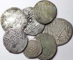 Ancient Coins - Lot of 7 silver Islamic coins. Various properties