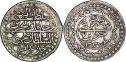World Coins - Ottoman Empire. Regency of Algiers. Mahmud II (1808-1830). AR 1 Budju. AH 1237