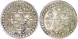 World Coins - Ottoman Empire. Regency of Algiers. Mahmud II (1808-1830). AR ¼ Budju. Algeria. AH 1237