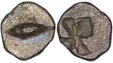 Ancient Coins - Mysia. Kyzikos. (660-550 BC). AR Hemiobol
