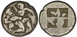 Ancient Coins - Thrace. Thasos. (500-480 BC). AR Drachm