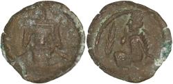 Ancient Coins - PARTHIAN EMPIRE. Vologases IV. Ca. A.D. 147-191. AE Dichalkon. Seleukeia on the Tigris.