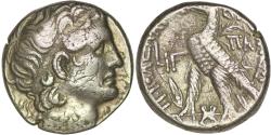 Ancient Coins - Ptolemaic Egypt. Kleopatra VII Thea Neotera (51-30 BC). AR Tetradrachm. Alexandreia. Dated RY 13 (40/39 BC)