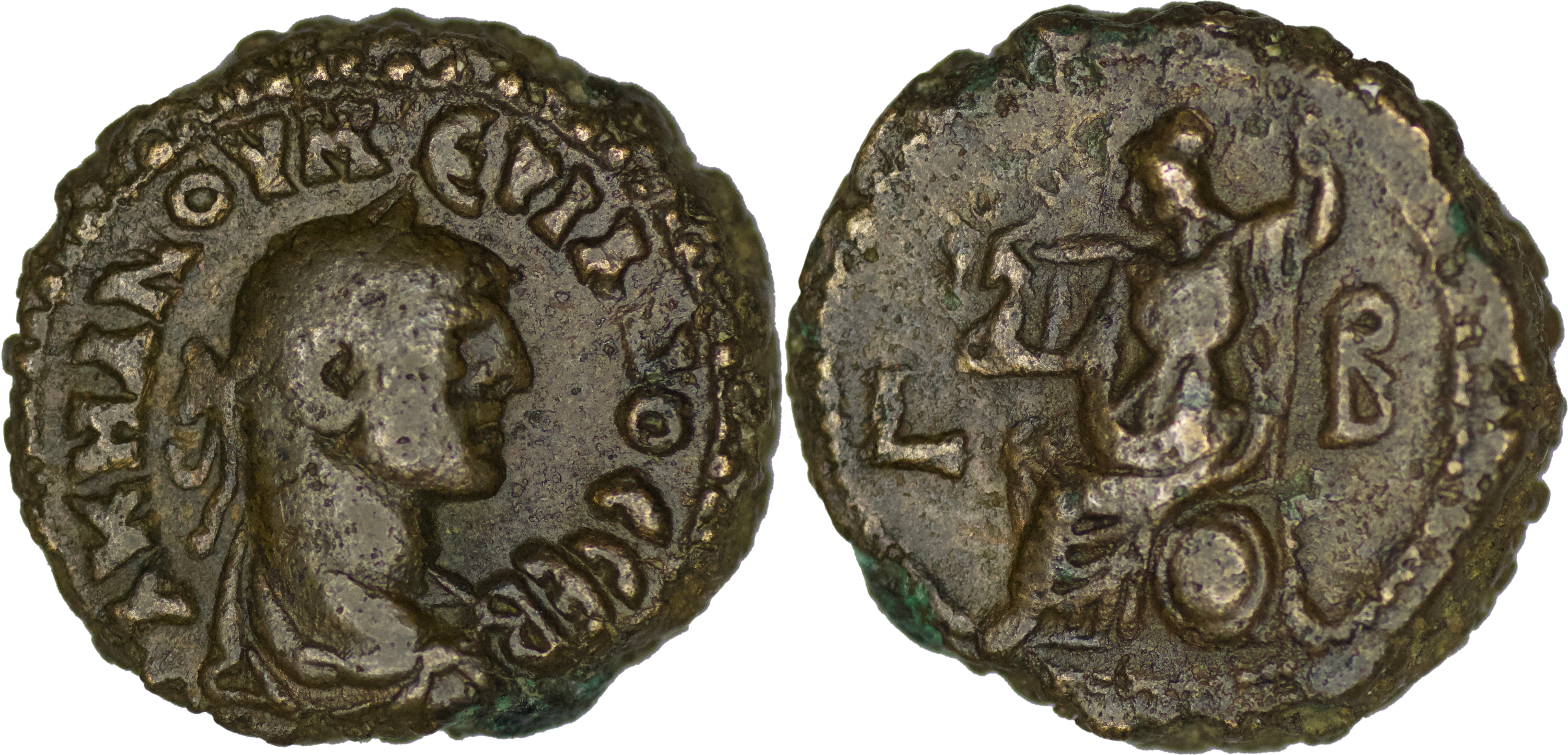 Roman Provincial. Numerian (AD 283-284). Æ Tetradrachm. Alexandria ...