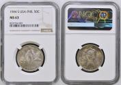 World Coins - US-Philippines . Silver 50 Cents. 1944 S