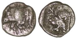 Ancient Coins - Mysia. Kyzikos. 5th Century BC. AR Obol