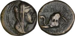 Ancient Coins - Seleucid of Syria. Antiochus IV Epiphanes (175-164 BC). Æ. Ptolemaïs (Ake) mint